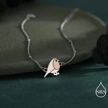 Robin Bird Bracelet In Sterling Silver, 6 of 12