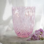 Small Pink And Lilac Confetti Glass, thumbnail 2 of 3