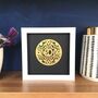 Personalised Golden Wedding Anniversary Framed Papercut, thumbnail 6 of 8