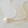 Ivory Pearl Drop Necklace, thumbnail 2 of 4