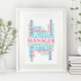 Personalised Family Word Cloud Print, thumbnail 6 of 11