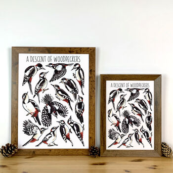 Woodpeckers Watercolour Art Print, 6 of 9