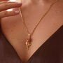 24k Rose Gold And Gold Plated Flower Necklace, thumbnail 1 of 8
