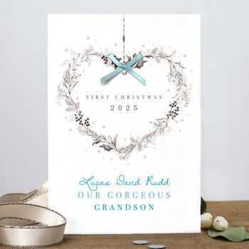 Personalised Baby's First Christmas Card, 3 of 4