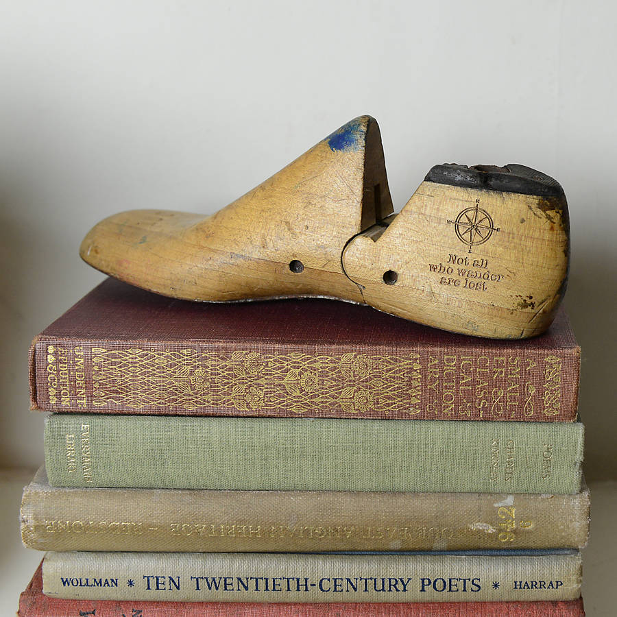 Engraved Vintage Shoe Last By Home & Glory