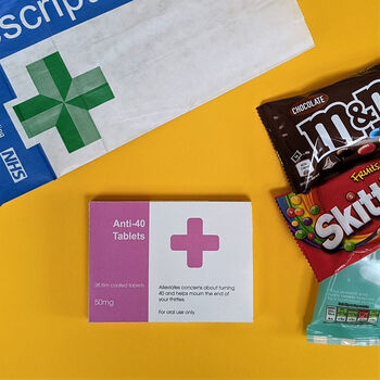 Anti 40 Funny Medicine Box And Sweets, 4 of 4