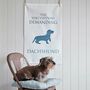 Wirehaired Dachshund Tea Towel, thumbnail 1 of 4