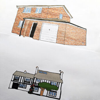 Personalised House Illustration Print, 7 of 12