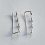 Sterling Silver Star Ear Climbers, thumbnail 8 of 11