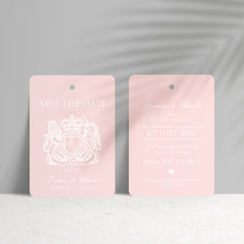 Passport Wedding Save The Date Travel Luggage Tag, 8 of 9