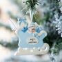 Personalised Baby's First Christmas Bauble Decoration, thumbnail 1 of 3