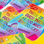 Rainbow There Is No Such Thing As Too Much Stationery Vinyl Sticker, thumbnail 4 of 5