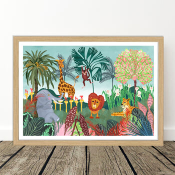 Safari Animal Jungle Art Print, 4 of 6