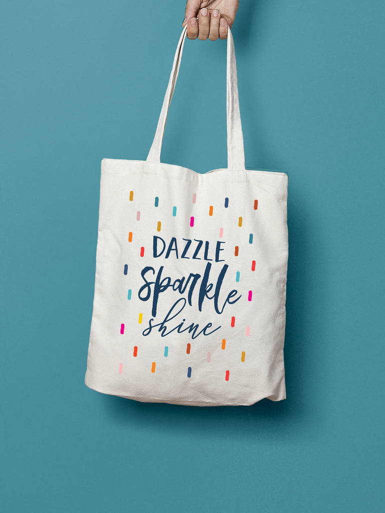 Dazzle Sparkle Shine Tote Bag By Wild Living | notonthehighstreet.com