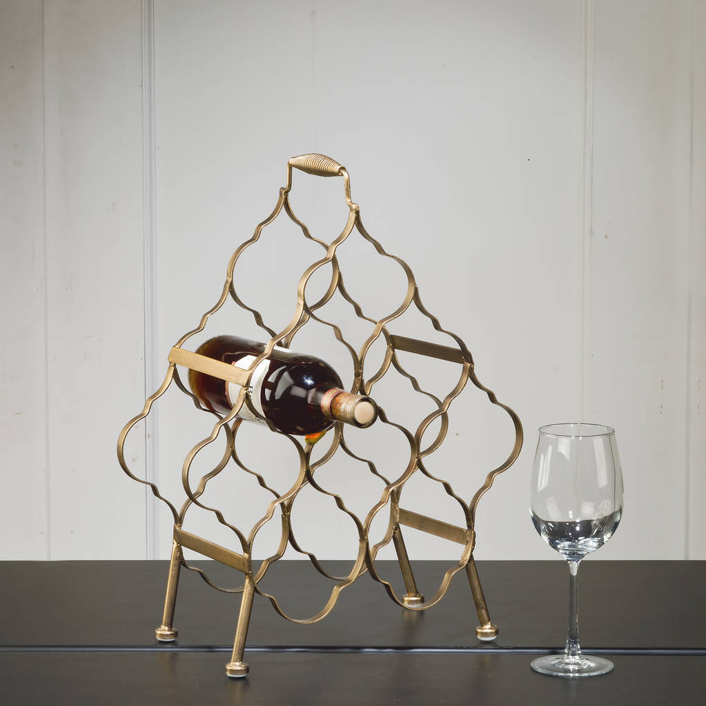 Gold Coloured Wine Rack at Arthur Johnston blog