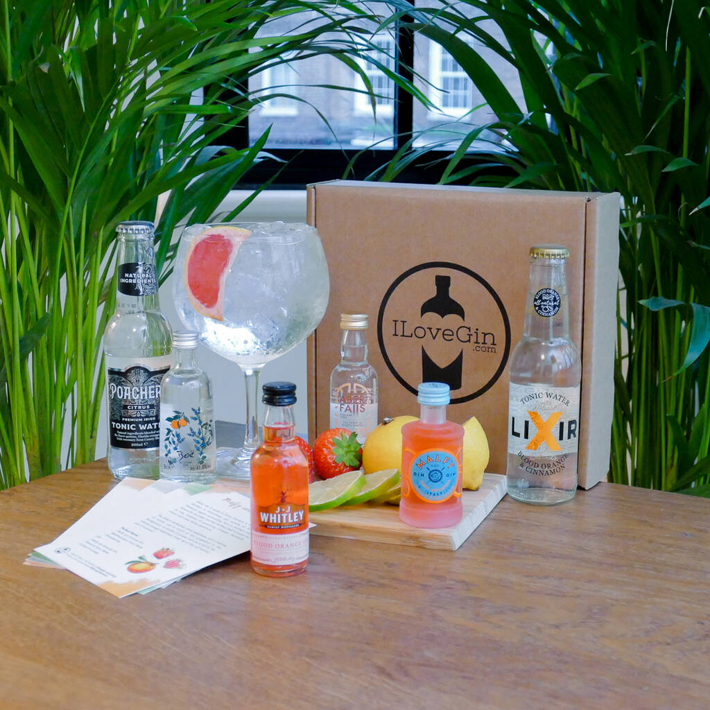 The Four Orange Gins And Tonics Tasting Gift Set By TASTE cocktails