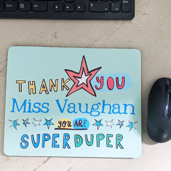 Personalised Thankyou Teacher Mousemat, 4 of 4