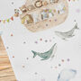 Noah's Ark Christening Wrapping Paper, thumbnail 5 of 6