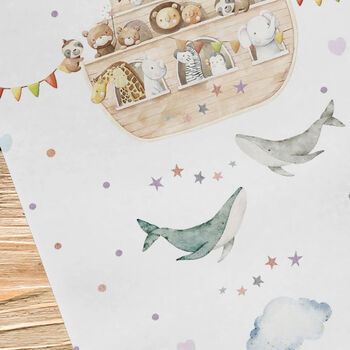 Noah's Ark Christening Wrapping Paper, 5 of 6