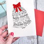 Traditional Typographic Christmas Cards Pack, thumbnail 2 of 8
