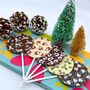 Christmas Chocolate Lollies, Set Of 10, thumbnail 1 of 4