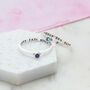 Personalised Secret Message Birthstone Ring, thumbnail 1 of 9