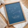 I Love You In The Morning Bedroom Wall Art Print Valentines Day Gift, thumbnail 2 of 9