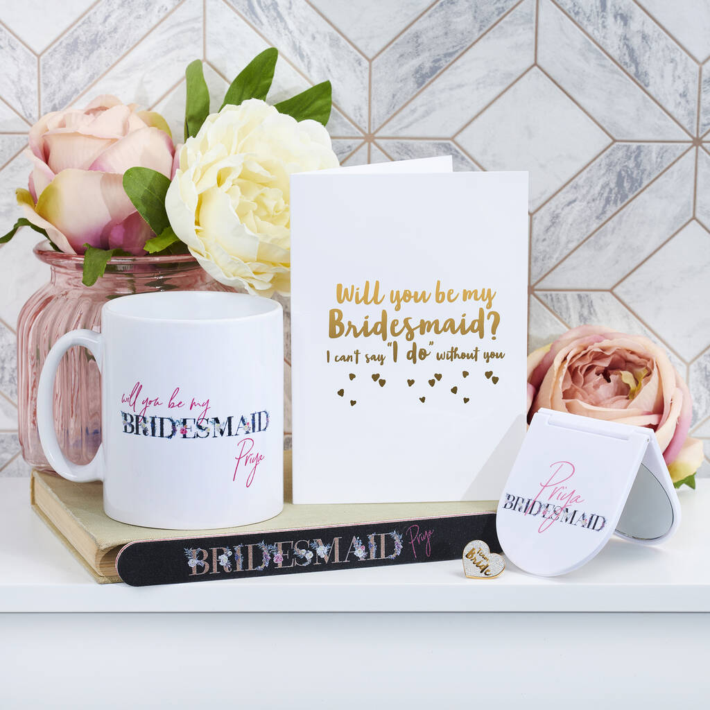 Personalised Will You Be My Bridesmaid In A Mug, 1 of 7