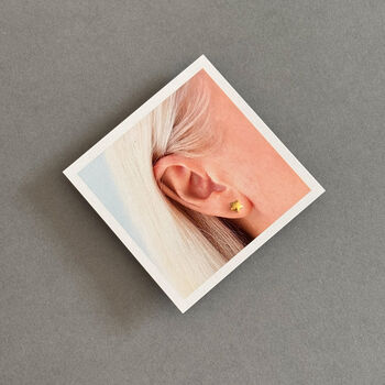 Gold Stars Sterling Silver Plated Earrings, 5 of 7