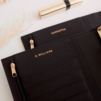 Personalised Vegan Leather A5 Ring Binder Organiser | Black, 6 of 6