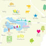 Personalised Rutland Map: Add Favourite Places, thumbnail 3 of 3