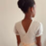 Duchess Satin First Communion Dress – Tulle Puff Sleeves And Tutu Skirt, thumbnail 8 of 10