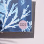 Something Blue Wedding Art Print Gift Seaweed Cyanotype, thumbnail 2 of 3