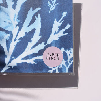 Something Blue Wedding Art Print Gift Seaweed Cyanotype, 2 of 3