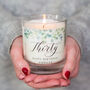 Eucalyptus Themed 30th Birthday Personalised Candle, thumbnail 2 of 4
