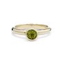 Solid Gold August Birthstone Peridot Ring, thumbnail 7 of 7