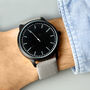Personalised Mens Black And Grey Watch In Gift Box, thumbnail 7 of 9