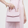 Pink Small Structured Tote Bag, thumbnail 4 of 10