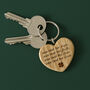 Oak Heart Keyring 'One Leaf For Hope…' | Keys | Key Accessory, thumbnail 1 of 2