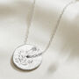 Birth Flower Spinner Necklace In Sterling Silver, thumbnail 6 of 12