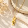 Personalise Child Charm Necklace Custom Name Date Engraved, thumbnail 9 of 10