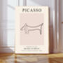 Picasso Set Of Two Pink Cat And Dog Art Prints, thumbnail 4 of 4