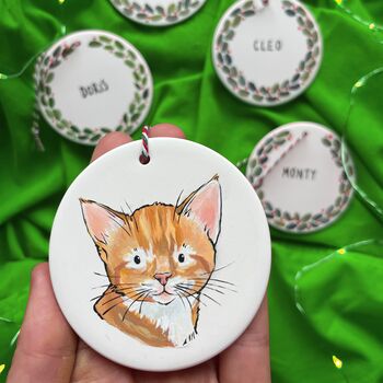 Custom Christmas Bauble Decoration Of Your Pet, 2 of 11