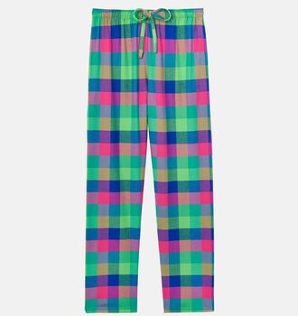 Women's Bright Shire Square Brushed Cotton Pj Trousers, 2 of 2