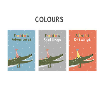 Personalised Crocodile Activity Journal Notebook, 2 of 4