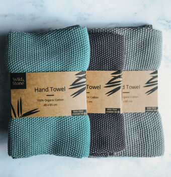 Organic Cotton Hand Towels, 3 of 8