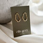 Gold Asymmetric Studs, thumbnail 4 of 4