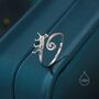 Adjustable Cat Ring In Sterling Silver, thumbnail 6 of 12