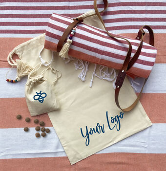 Personalised Gift Set, Towel And Leather Strap, 5 of 11