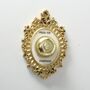 Press For Champagne Gold Vintage Effect Wall Bell, thumbnail 3 of 5